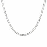 92.5% Sterling Silver Figaro Chain - 6MM